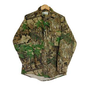 Vintage Realtree Camouflage Button Up Shirt Medium Tall USA Made Gander Mountain